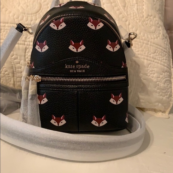 Kate Spade Out of The Woods Fox Mini Backpack NEW - Picture 6 of 15
